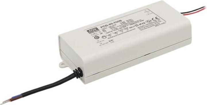 Actual product image MeanWell LED DRIVER - CONSTANT CURRENT - DIMMABLE - 1 OUTPUT - 700 mA - 40 W