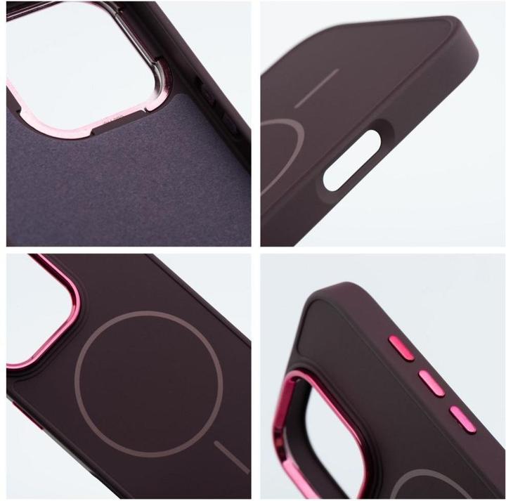 Produktbild 4Kom Back panel cover OEM FRAME MAG COVER Case compatible with MagSafe for IPHONE 12 MINI purple (Apple iPhone 12 mini)