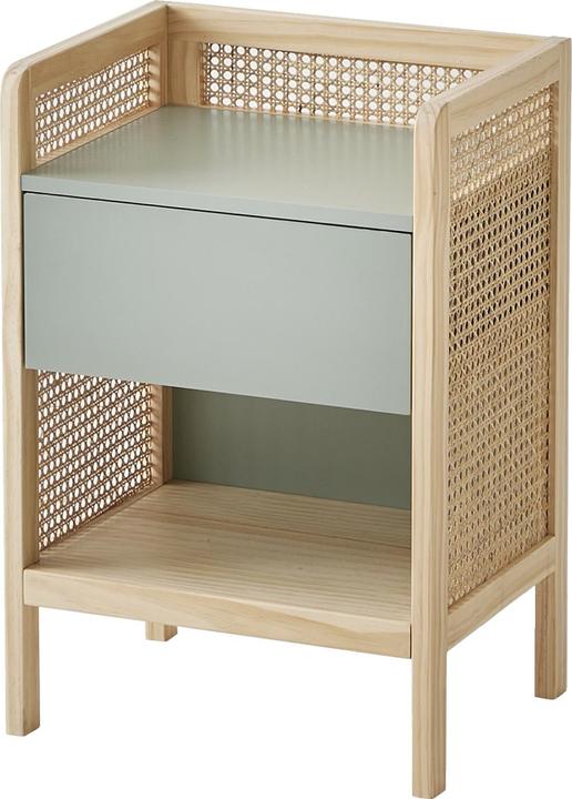 Produktbild Vertbaudet Kinderzimmer Nachttisch POESIE mit Rattan