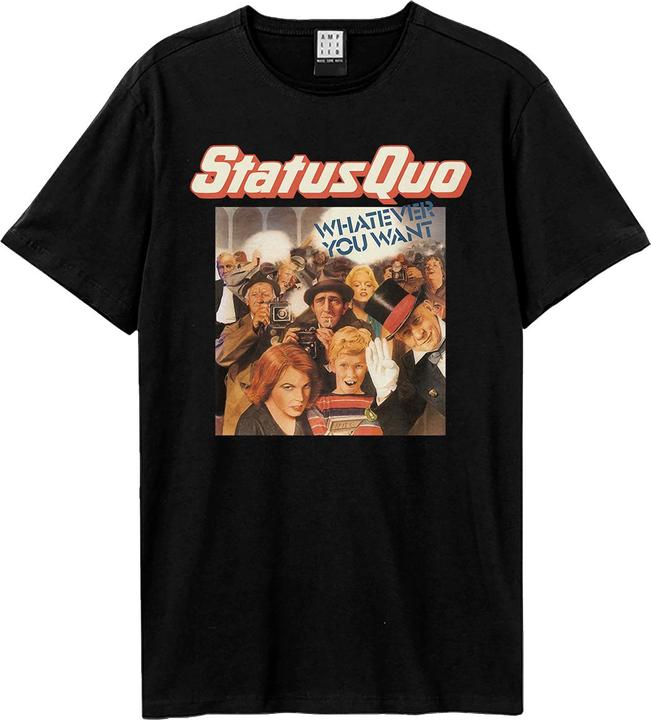 Actual product image Amplified Unisex Adult Whatever You Want Status Quo T-Shirt (XL)