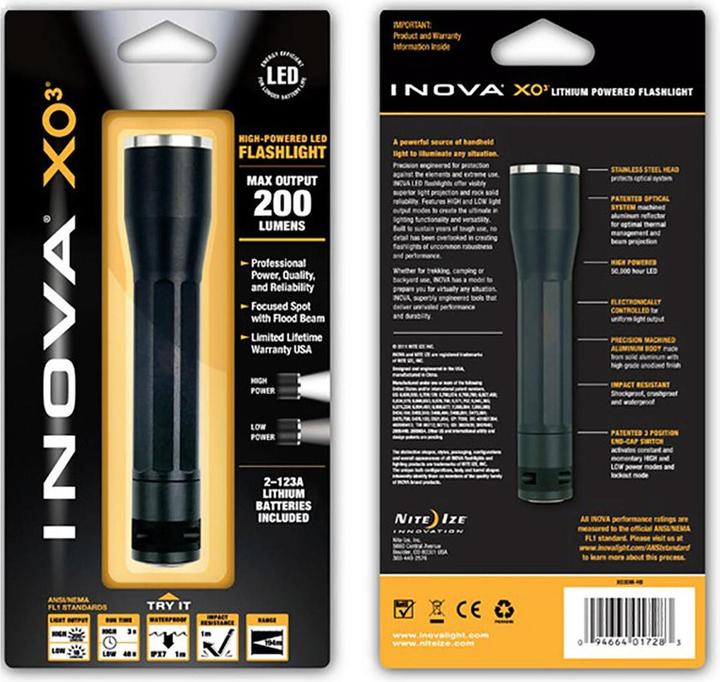 Image du produit Nite Ize Lampe de poche XO3 (200 lm)