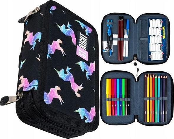 Image du produit St. Majewski Pencil case MAJEWSKI Double pencil case with accessories STRIGHT PC-04 Rainbow Unicorns mkmk MAJEWSK