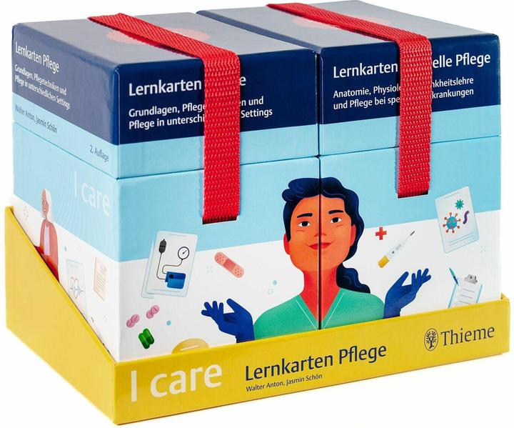 Image du produit I care Lernkarten Pflege – Set (im Schuber) (Allemand, Jasmin magnifique, Walter Anton, 2024)