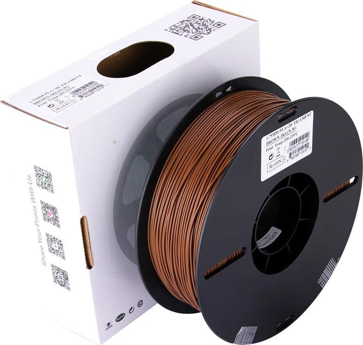Image du produit eSUN Filament PLA+ 1,75mm Brown 1kg 3D (PLA+ LECTURE, 1.75 mm, 1000 g, Marron)