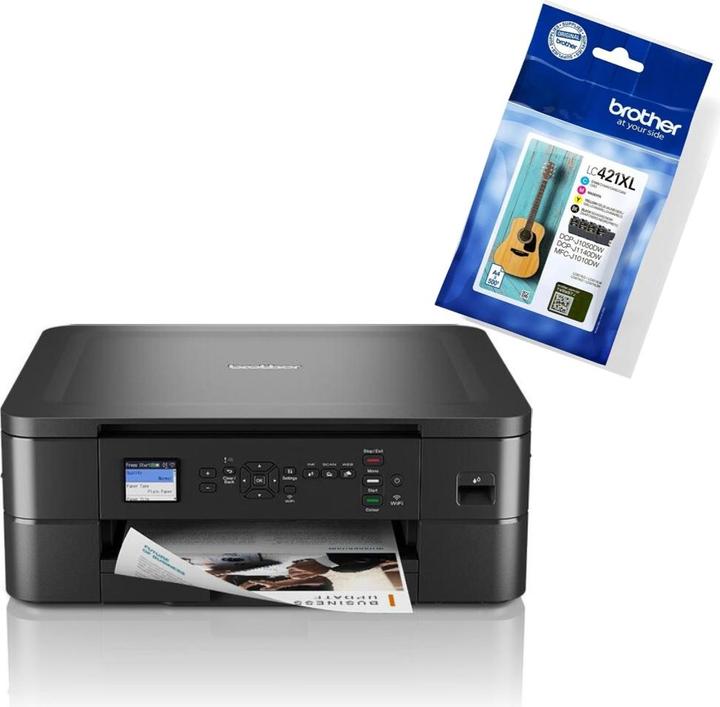 Actual product image Brother Product set 1 x DCP-J1050DW printer + 1 x LC-421 XL Value Pack ink (Ink, Colour)