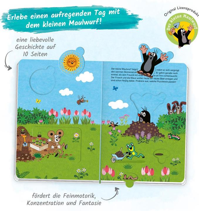 Produktbild Puzzlebuch Spielbuch Maulwurf (10 Teile)