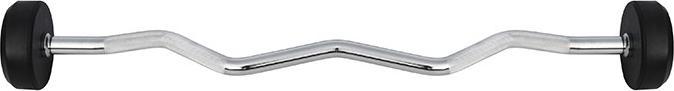 Actual product image HMS GSL-10 BARBELL/BROKEN BAR RUBBERISED 10 KG (1 x 10 kg)