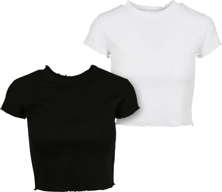 Immagine prodotto Urban Classics Tee cropped a costine da donna 2-Pack (M)