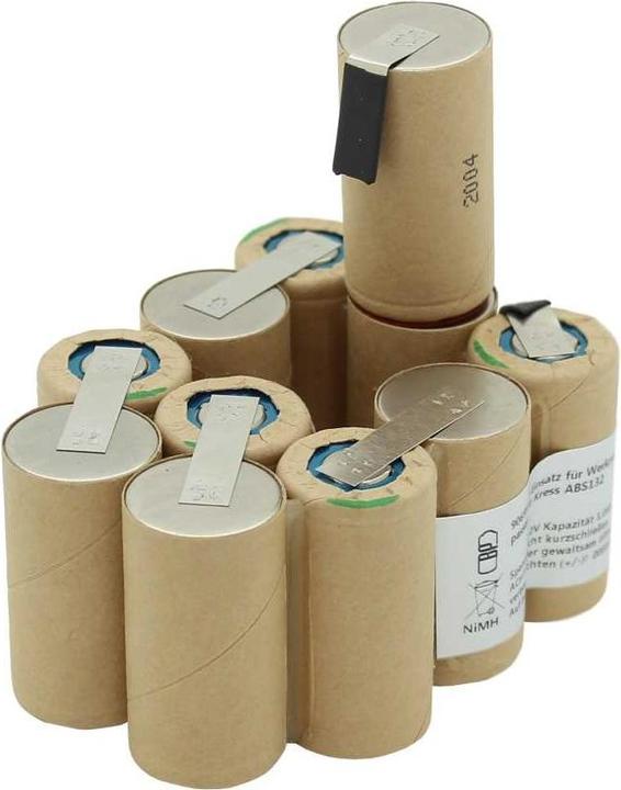 Produktbild XCell Ersatz-Akku passend für Kress ABS132 13,2 Volt 1500mAh, NiMH Akkupack zum Selbsteinbau (1500 mAh)