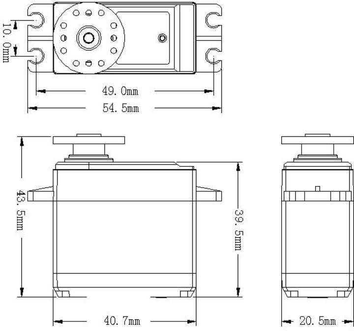 Actual product image Power HD Servo LW-20MG