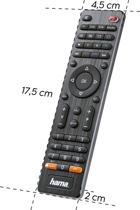 Produktbild Hama Universal-Fernbedienung TV (Universal Fernbedienung, Infrarot)