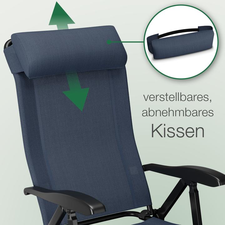 Actual product image Aktivshop Klappstuhl aktiv Camping mit Beinauflage