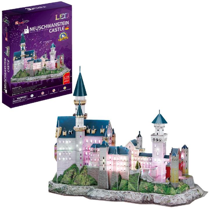 Immagine prodotto Cubicfun Puzzle 3D del Castello di Neuschwanstein (128 pezzi)