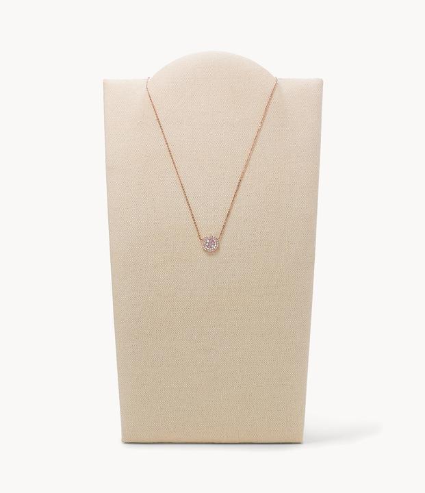 Actual product image Fossil Pearl Disc Pendant (Stainless steel, 40.5 cm)