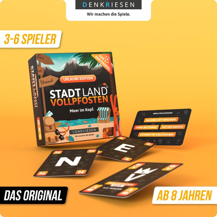 Image du produit Denkriesen - VILLE TERRE A TERRE® - Le jeu de cartes - URLAUB EDITION - "La mer en tête. (Allemand)