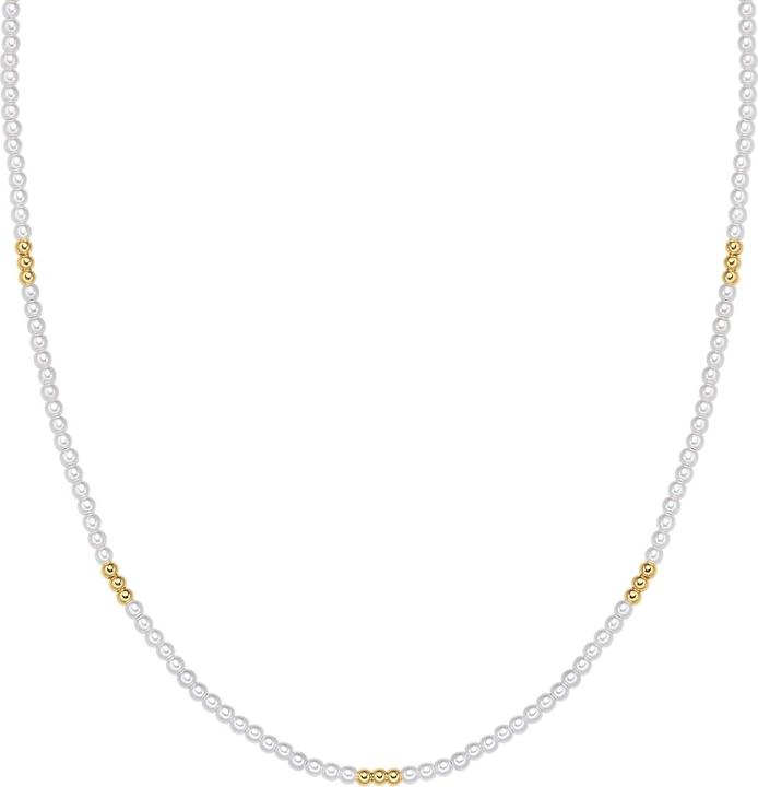 Yokoamii Damen Perlen-Kette - 36326 (Metall-Legierung)