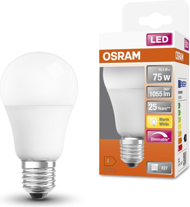 Immagine prodotto Osram Superstar Classic A (E27, 75 W, 1055 lm, 1 x, F)