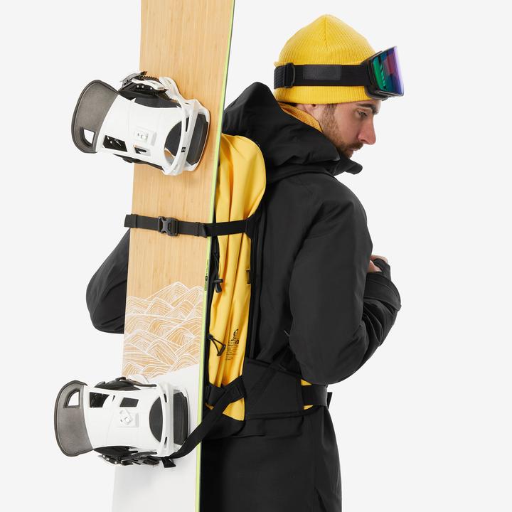 Produktbild Wedze Roll Top Strong Freeride 30 L Ski/Snowboard Backpack - Yellow (30 l)