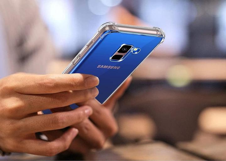 Produktbild Screenguard Samsung Galaxy A8 2018 Hülle Crystal Soft Airbag Bumper (Samsung Galaxy A8 (2018))