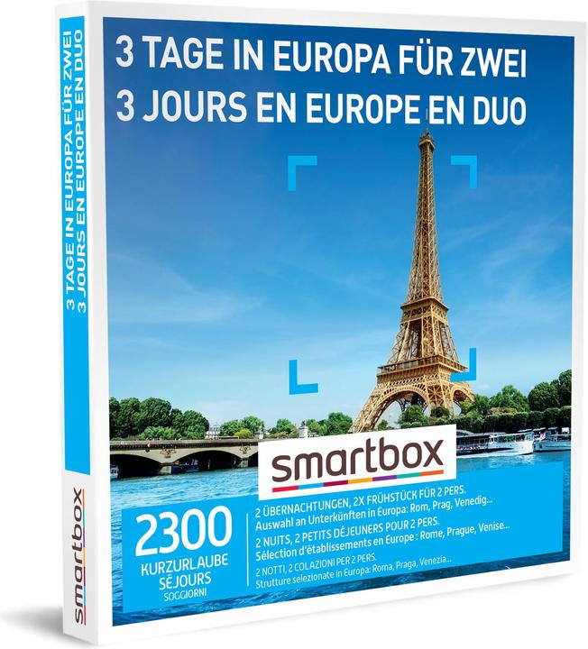 Image du produit Smartbox 3 jours en Europe en duo (2 pers.)