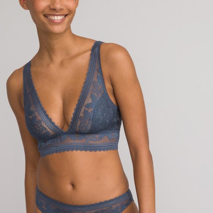 Produktbild La Redoute Collections Mikrofaserslip mit Spitzendetails (42, Einzelpack)