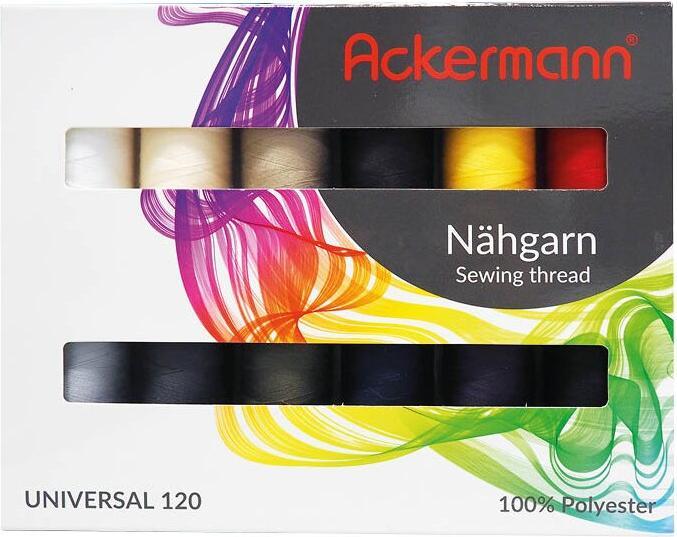 Actual product image Sewing thread in 12 colours (1000 m)