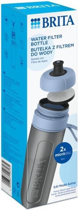 Actual product image Brita Active blue 2-disc filter bottle (0.60 l)
