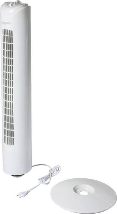 Image du produit Sygonix Turmventilator 50 W (Ø x H) 270 mm x 805 mm Weiss Oszillierend, Timer (55.01 dB)