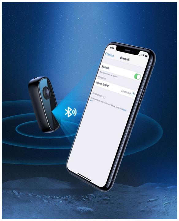 Actual product image Ugreen Bluetooth 5.0 Aux Car Adapter (Receiver)