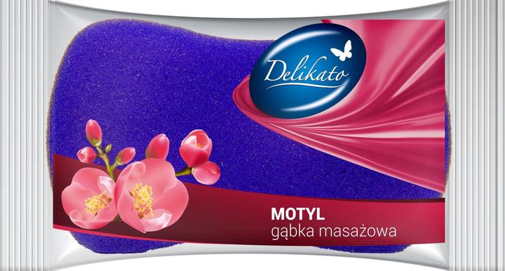 Image du produit Delikato Tendre, éponge de massage papillon