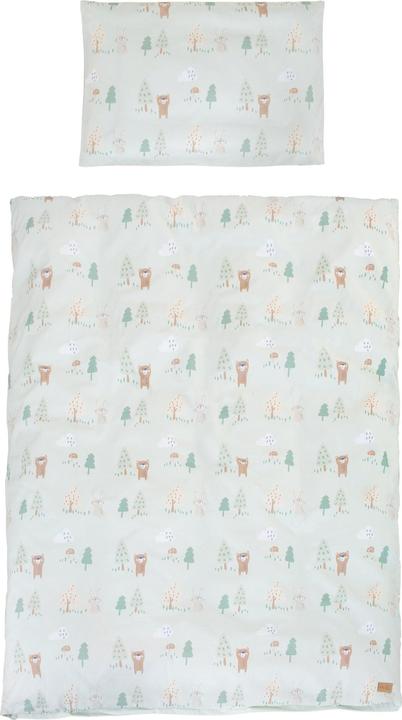 Produktbild Roba Kinderbettgarnitur 4-teilig Woodland Buddies (100 x 135 cm, 40 x 60 cm)