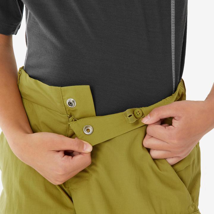 Image du produit Quechua Pantalon modulable de randonnée enfant 7-15 ans, MH500 khaki jaune (10, 11, 12)