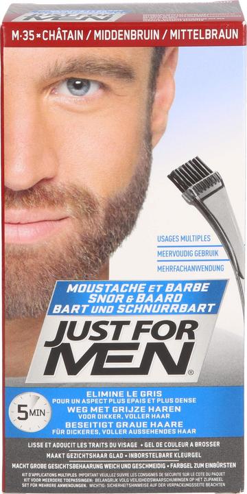 Produktbild Just For Men Pflege-Brush-In-Color-Gel mittelbraun, 1 St. Gel (Mittelbraun)