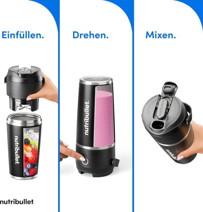 Actual product image NutriBullet Flip NBP016B (EU plug, 11 W)