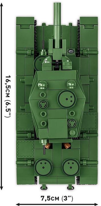 Actual product image Cobi Historical Collection 2731 - KV-2 Panzer WWII, 510 terminal blocks