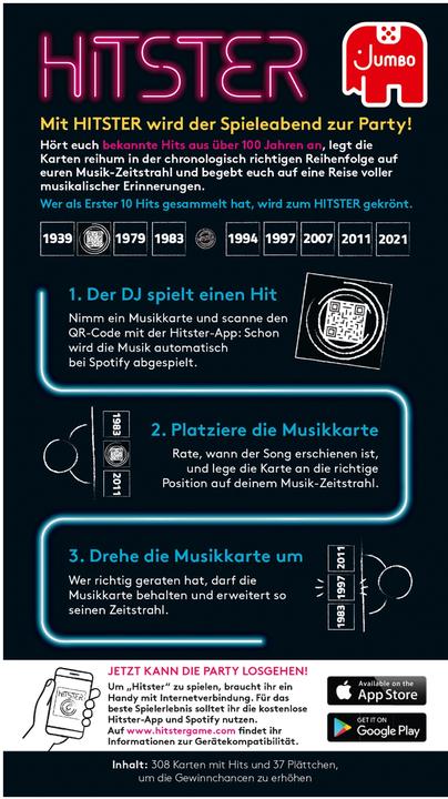 Actual product image Jumbo Hitster (German)