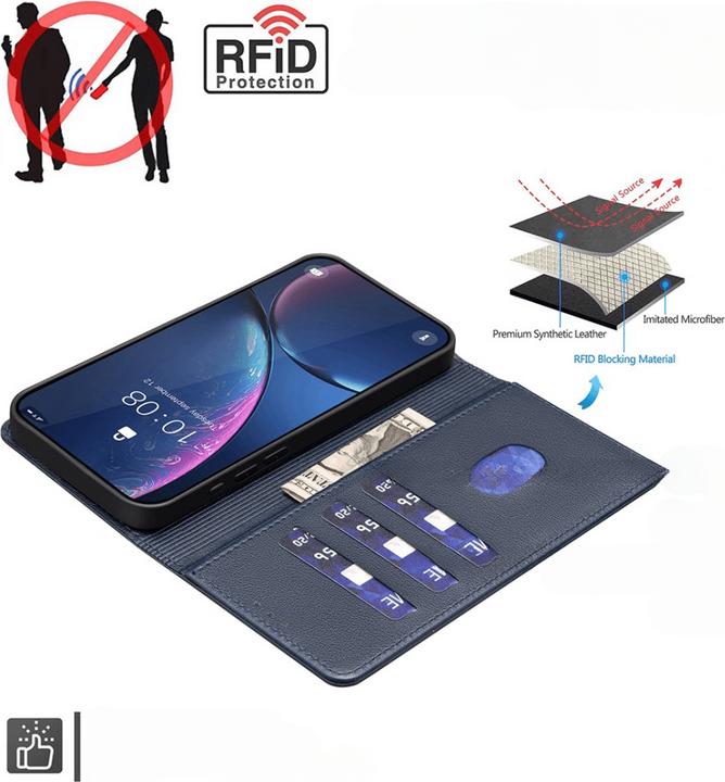 Produktbild Binfen Color Galaxy S25 Ultra - BINFEN Leder Etui Hülle mit RFID Blocker (Samsung Galaxy S25 Ultra)