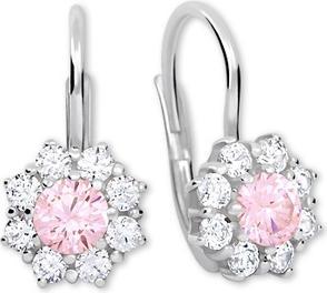 Brilio Silver - Silver earrings with crystals 436.001 00.322 04 - Pink