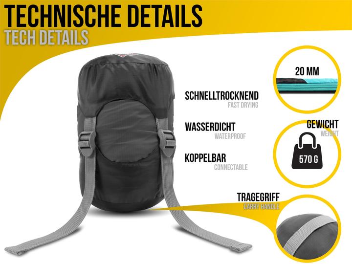 Image du produit Normani Sac de couchage Ultralight Touring - Sac de couchage d'été - 8474 (210 cm)