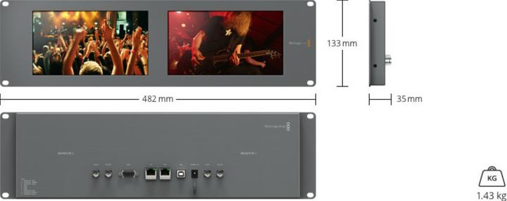 Immagine prodotto Blackmagic SmartView Duo 2 (8", SVGA)