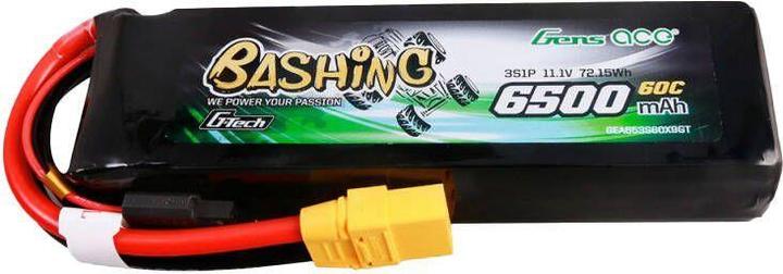 Gens Ace G-Tech 6500mAh 11.1V 60C 3S1P Batteria Lipo con serie XT90-Bashing (11.10 V, 6500 mAh)