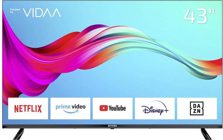 Produktbild Dyon SMART 43 VX LED-TV 108cm 43 Zoll EEK E (A - G) DVB-S2, DVB-C, DVB-T2, CI+, Full HD, Smart TV (43", LED, Full HD)