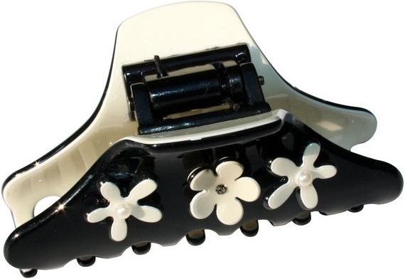 Actual product image Moliabal Ebony & Ivory hair clip no. 059 medium (1 pcs.)
