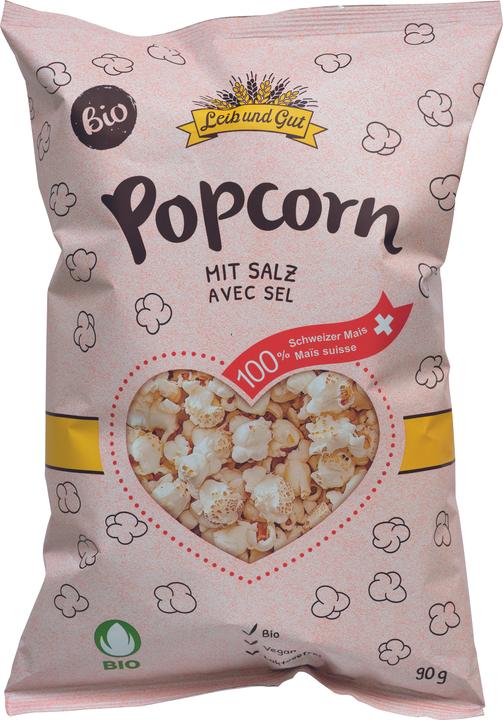 Image du produit Leib und Gut Popcorn mit Salz (90 g)