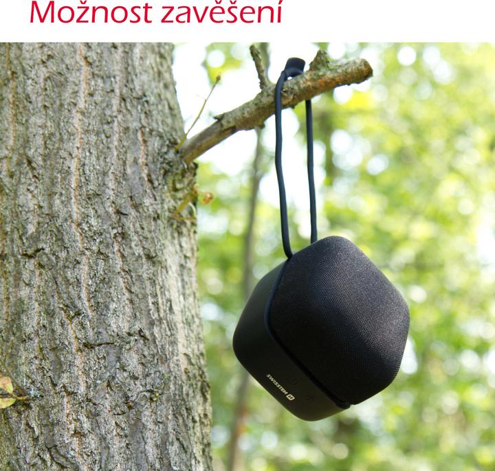 Actual product image Swissten Music Cube Bluetooth Speaker (5 h, Rechargeable battery operated)