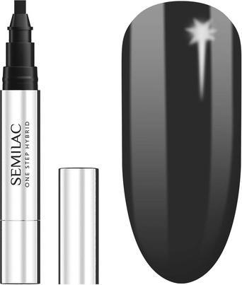 Semilac One Step Hybrid The Black 3ml S190 universal (The Black, UV-Gel Lack)
