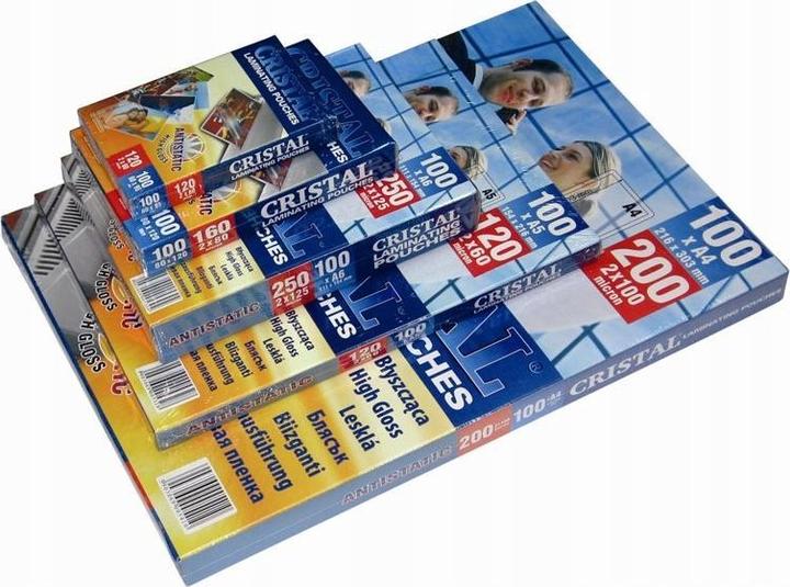 Produktbild Argo Selbstklebende Laminierfolie 54X86mm 335412 125mic 100 Stk (100 Stück, 125 µm)