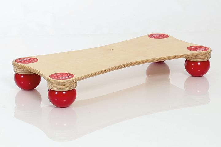 Productafbeelding Togu Balanza Ballstep Group, houtkleurig met rood