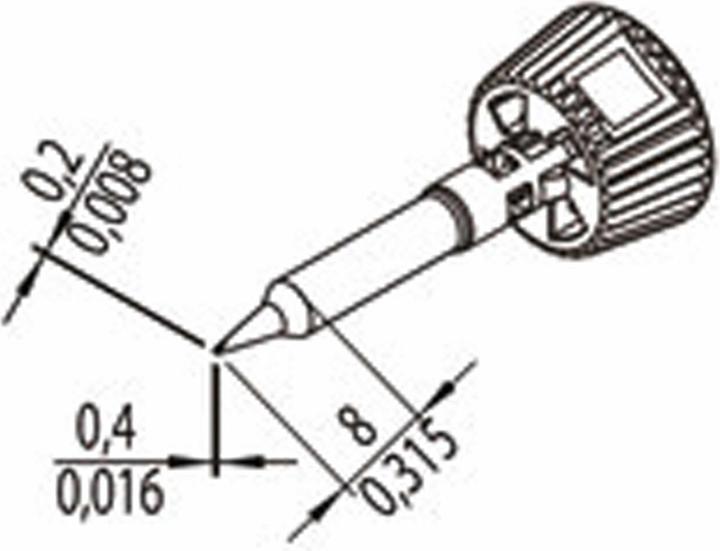 Immagine prodotto 0142CDLF04/SB Punta saldante Dimensione punta 0,40 mm Contenuto 1 pz. (Punta di saldatura)