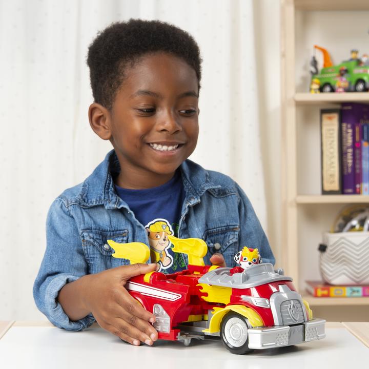 Image du produit Spin Master PAW Patrol Mighty Pups Super Paws - Véhicule transformable Powered Up de Marshall avec figurine